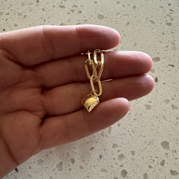 Gold Heart Charm Bracelet - Picture 4 of 5
